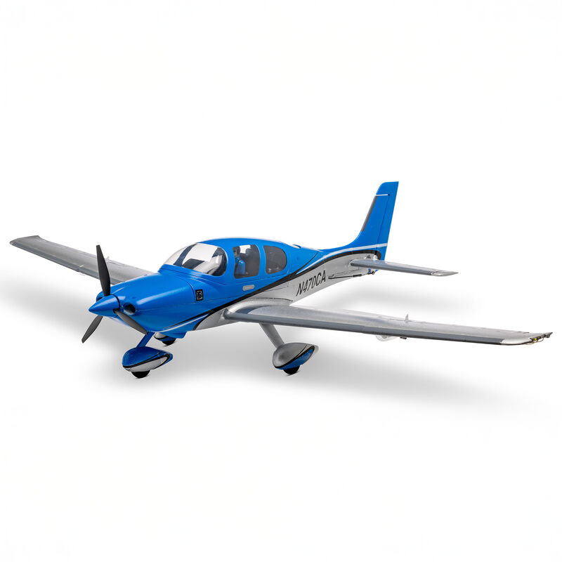 E-flite UMX Cirrus SR22T BNF Basic w/AS3X/SAFE Technology Blue
